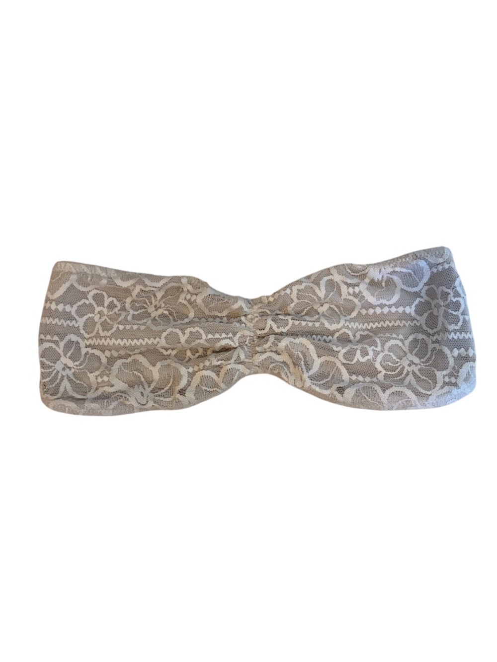 Victoria’s Secret PINK White Lace Sweetheart Bandeau Bra